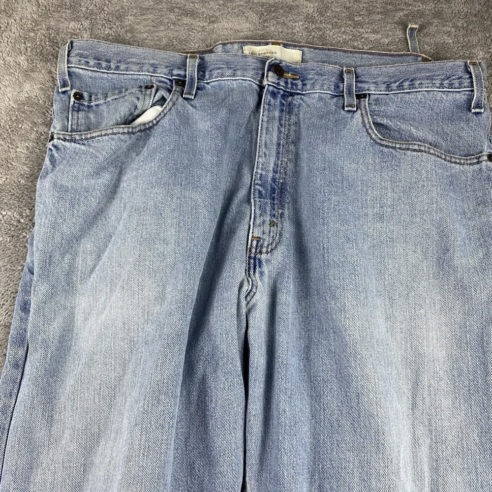 Levis Strauss‎ Signature Loose Straight Mens 38x29 Blue Light Wash High Rise